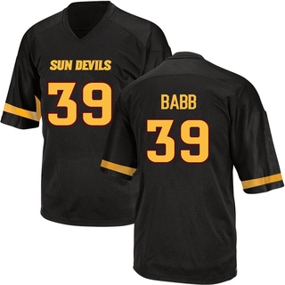 Adam Babb Game Black Men's Arizona State Sun Devils Football Jersey