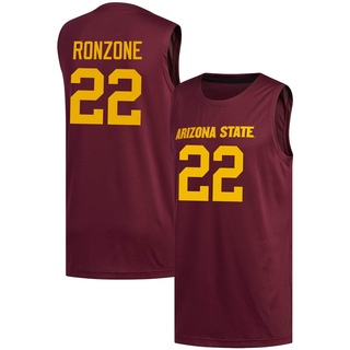Austin Ronzone Replica Men's Arizona State Sun Devils Maroon Basketball Jersey