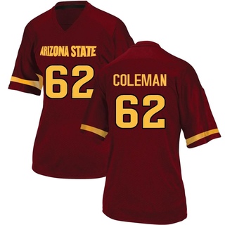 Ben Coleman Game Women's Arizona State Sun Devils Maroon Football Jersey