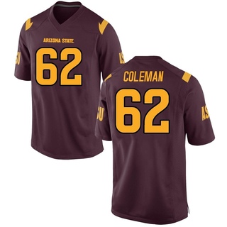 Ben Coleman Replica Men's Arizona State Sun Devils Maroon Football Jersey
