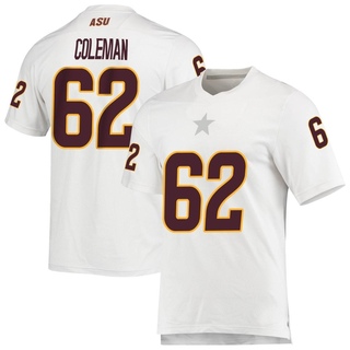 Ben Coleman Replica White Youth Arizona State Sun Devils AEROREADY Football Jersey