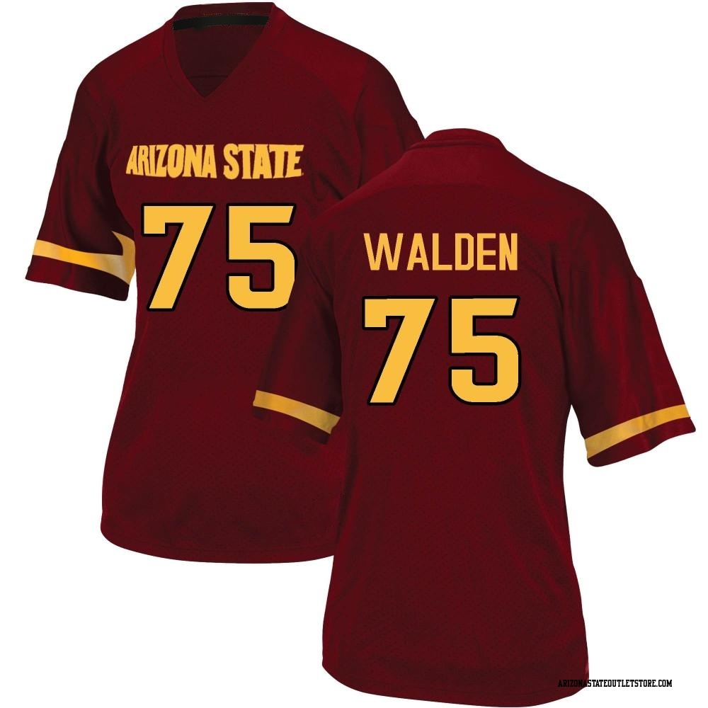 Bram Walden Game Women's Arizona State Sun Devils Maroon Football Jersey