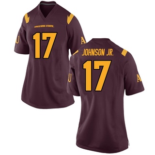 Chad Johnson Jr. Game Women's Arizona State Sun Devils Maroon Football Jersey