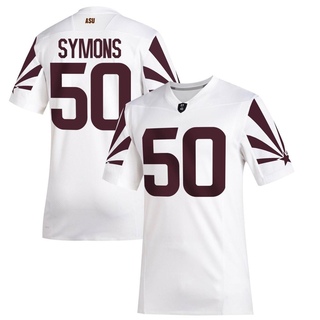 Chance Symons Game White Men's Arizona State Sun Devils Special Premier Football Jersey