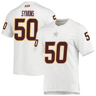 Chance Symons Replica White Men's Arizona State Sun Devils AEROREADY Football Jersey