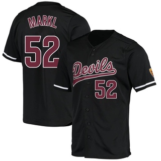 Connor Markl Replica Black Men's Arizona State Sun Devils Baseball Jersey