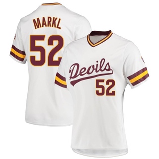 Connor Markl Replica White Women's Arizona State Sun Devils Baseball Jersey
