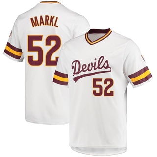 Connor Markl Replica White Youth Arizona State Sun Devils Baseball Jersey