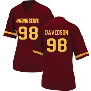 D.J. Davidson Game Women's Arizona State Sun Devils Maroon Football Jersey