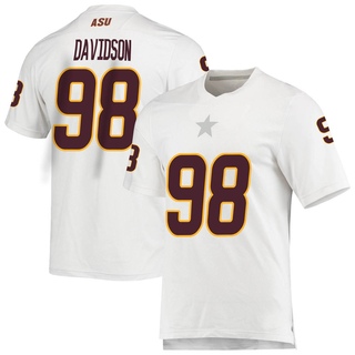 D.J. Davidson Replica White Men's Arizona State Sun Devils AEROREADY Football Jersey