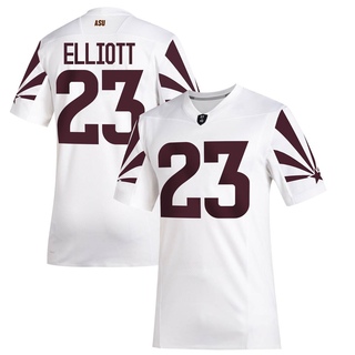 Deonce Elliott Game White Youth Arizona State Sun Devils Special Premier Football Jersey