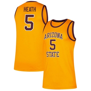 Jay Heath Replica Gold Men's Arizona State Sun Devils Classic Basketball Jersey