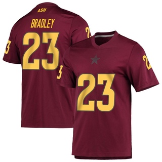 Keontez Bradley Replica Men's Arizona State Sun Devils Maroon AEROREADY Football Jersey