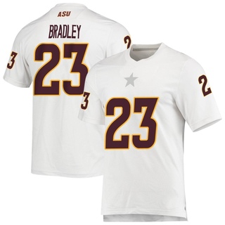Keontez Bradley Replica White Youth Arizona State Sun Devils AEROREADY Football Jersey