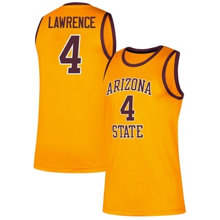 Kimani Lawrence Replica Gold Men's Arizona State Sun Devils Classic Basketball Jersey