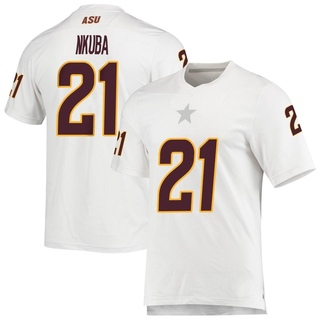 Tony-Louis Nkuba Replica White Youth Arizona State Sun Devils AEROREADY Football Jersey