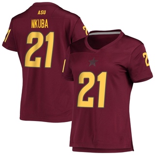 Tony-Louis Nkuba Replica Women's Arizona State Sun Devils Maroon AEROREADY Football Jersey