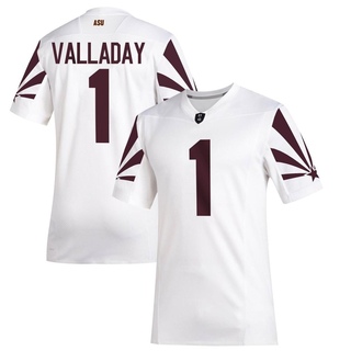 Xazavian Valladay Game White Men's Arizona State Sun Devils Special Premier Football Jersey