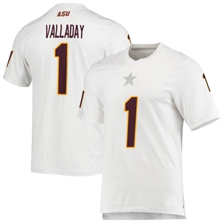 Xazavian Valladay Replica White Youth Arizona State Sun Devils AEROREADY Football Jersey